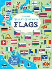 Обкладинка книги First Sticker Book Flags. Holly Bathie Holly Bathie, 9781474937030,   €10.39