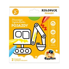 Book cover CzuCzu Dłuuugie rysowanki 2+ Koloruję Pojazdy , 9788366501065,   €2.08