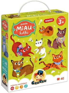 Обкладинка книги CzuCzu Puzzle Miau Kotki 3+ , 5902983492184,   €10.13