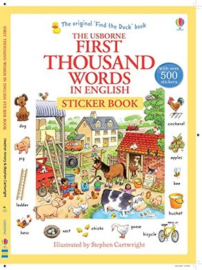 Обкладинка книги First Thousand Words in English. Sticker Book Heather Amery, 9781409570400,   €13.77