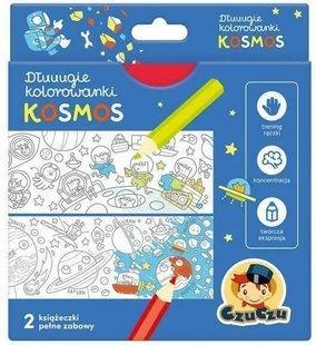 Обкладинка книги CzuCzu Dłuuugie kolorowanki Kosmos 4+ , 9788365773968,   €2.08