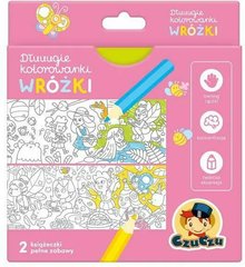 Обкладинка книги CzuCzu Dłuuugie kolorowanki Wróżki 4+ , 9788366501263,   €2.08