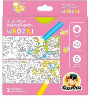 Book cover CzuCzu Dłuuugie kolorowanki Wróżki 4+ , 9788366501263,   €2.08