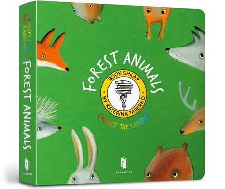 Book cover Forest Animals. Collect the rainbow. Katya Taberko Katya Taberko, 978-617-7940-48-6,   €3.90