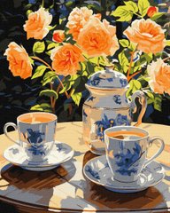 Обкладинка книги Картина за номерами - Чаювання в саду ©art_selena_ua 40х50 , 4823104356301,   €23.25