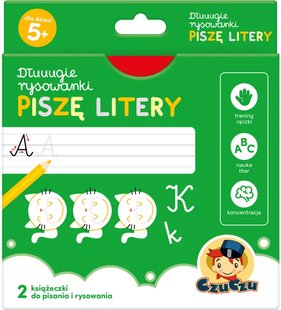 Обкладинка книги CzuCzu Dłuuugie rysowanki 5+ Piszę Litery , 9788366501324,   €2.08