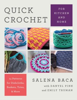 Book cover Quick Crochet for Kitchen and Home : 14 Patterns for Dishcloths, Baskets, Totes, & More. Salena Baca Salena Baca, 9780811771108,   €18.96