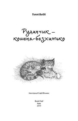 Book cover Руданчик — кошеня-безхатько. Вебб Холли Вебб Голлі, 978-617-7559-74-9,   €4.68
