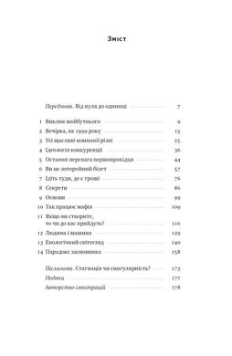 Book cover Від нуля до одиниці! Нотатки про стартапи, або Як створити майбутнє. Пітер Тіль , Блейк Мастерс Пітер Тіль , Блейк Мастерс, 978-617-8120-90-0,   €17.40