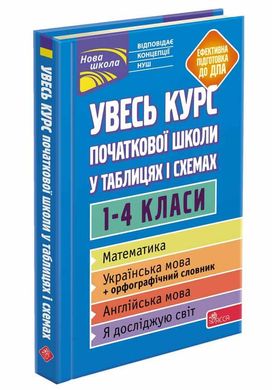 Book cover Увесь курс початкової школи у таблицях і схемах. 1-4 класи А. Е. Жукова, Еременко Наталья Викторовна, Марченко Ирина Степановна, А. В. Медведь, 978-617-7995-09-7,   €20.78